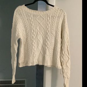 Cable knit sweater